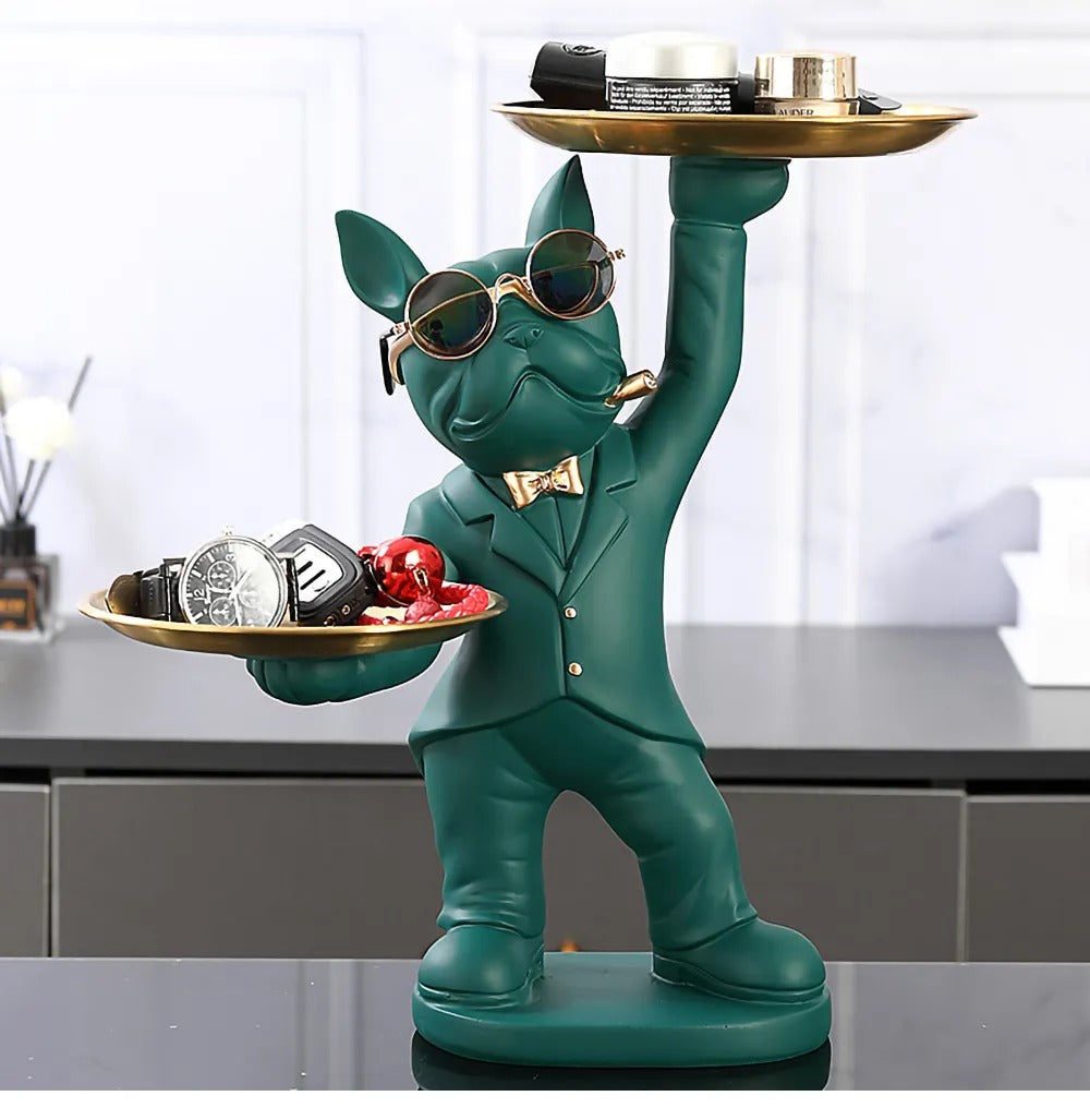 Estátua Bulldog Porta-Objetos - Verse