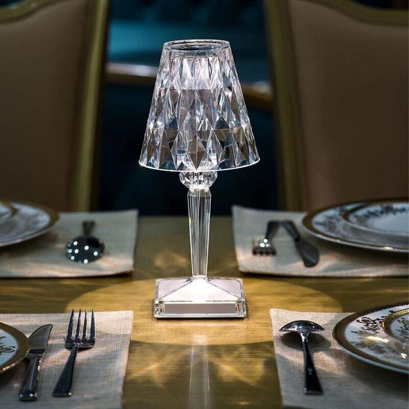 Luminária de Mesa LED Diamante USB 3 em 1 Sem Fio - Verse