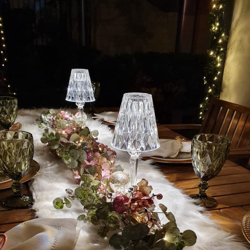 Luminária de Mesa LED Diamante USB 3 em 1 Sem Fio - Verse