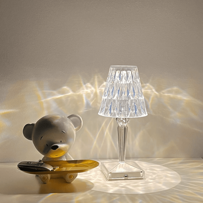Luminária de Mesa LED Diamante USB 3 em 1 Sem Fio - Verse