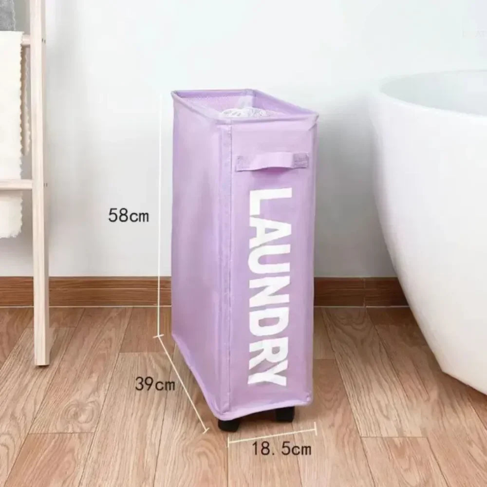 Cesto Organizador de Roupas Suja com Rodas - Verse