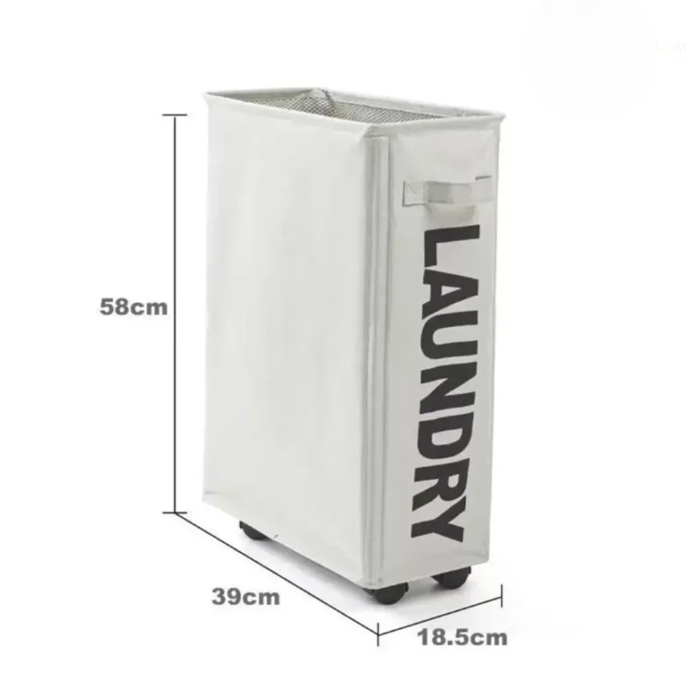 Cesto Organizador de Roupas Suja com Rodas - Verse