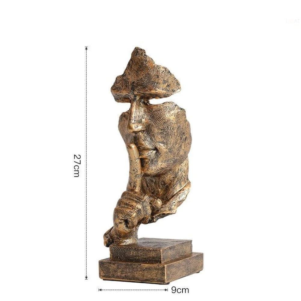 Escultura "Silêncio Vale Ouro" - Verse