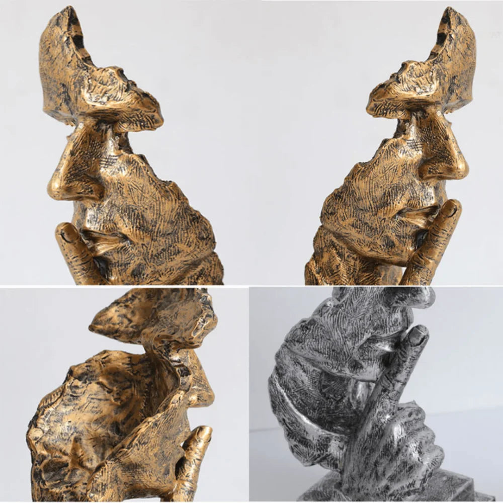 Escultura "Silêncio Vale Ouro" - Verse