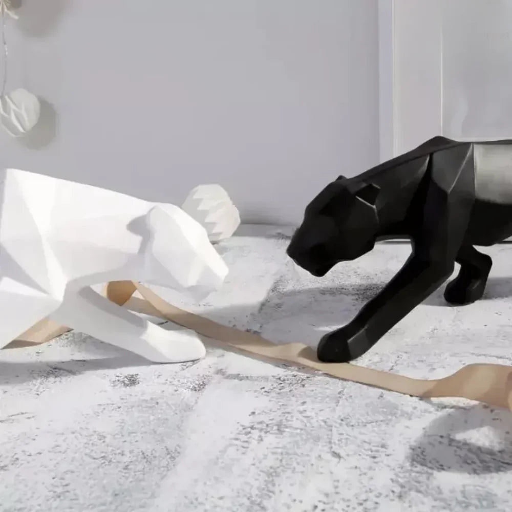 Estátua de Leopardo em Resina - Verse