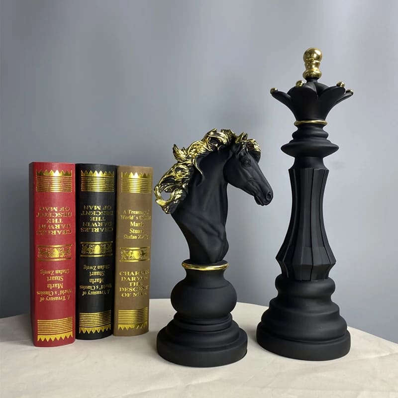 Escultura Peças de Xadrez 3 Peças - Verse