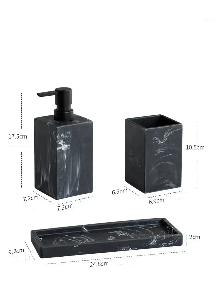 Kit Para Banheiro de Mármore - Verse