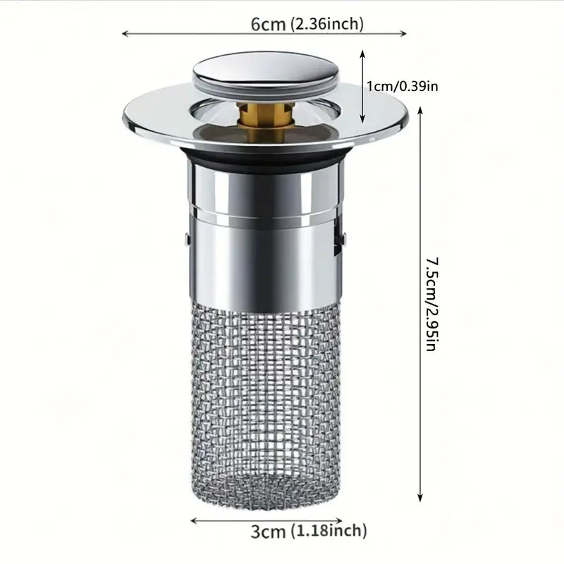 Filtro de Ralo Pop-Up Antientupimento - Verse