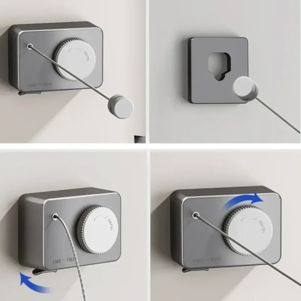 Varal Invisível Retrátil de Aço - Verse