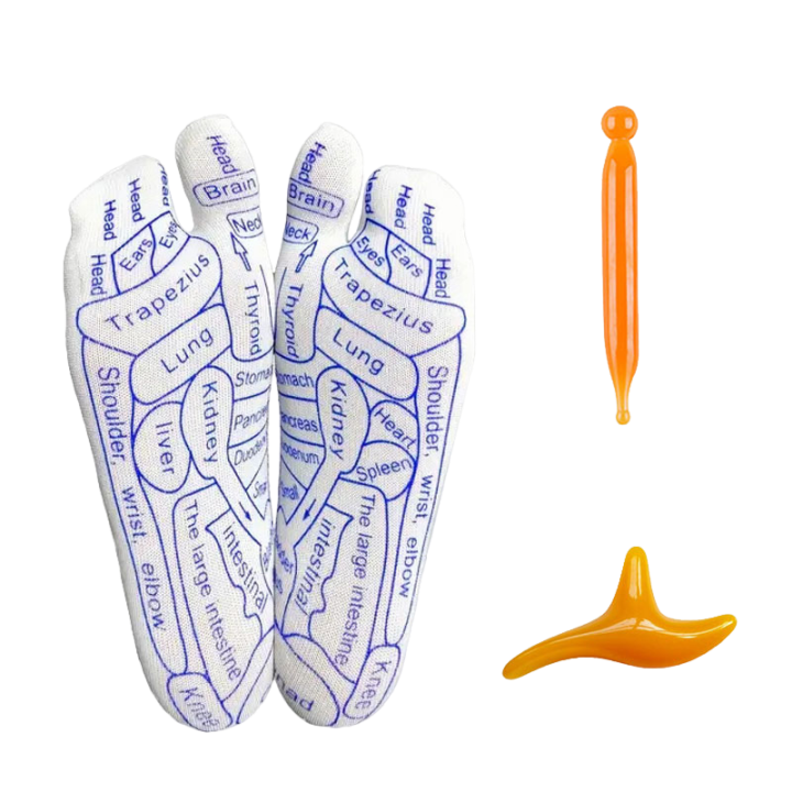 (Compre 1 e Leve 2) Meias AcuSocks™ + Bastões Japoneses (GRÁTIS)