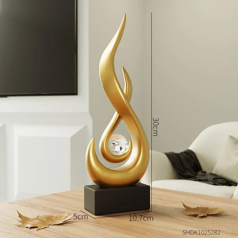 Escultura Abstrata em Cerâmica - Verse