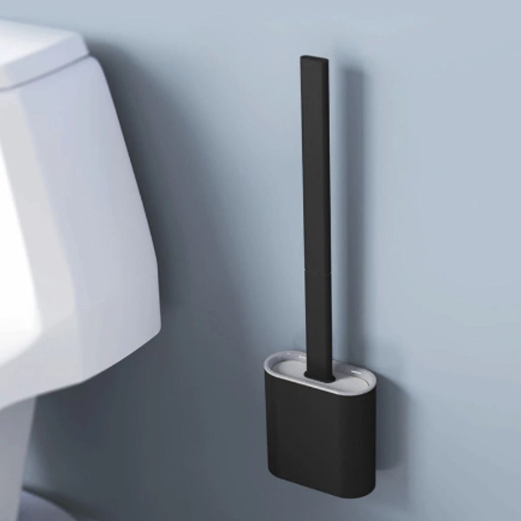 Escova Sanitária Quadrada Silicone + Adesivo para Parede - Verse