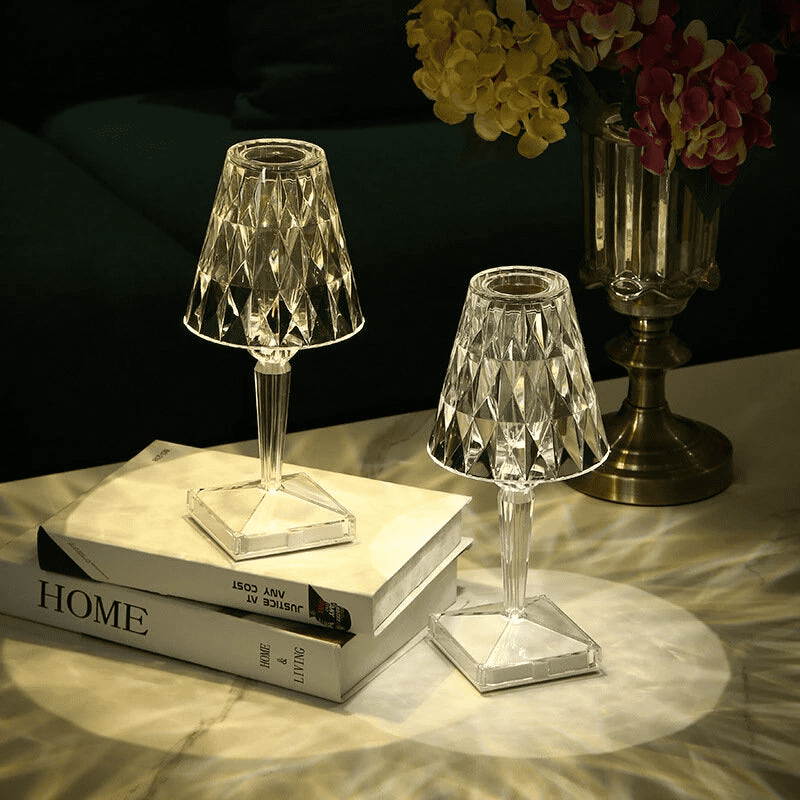 Luminária de Mesa LED Diamante USB 3 em 1 Sem Fio - Verse