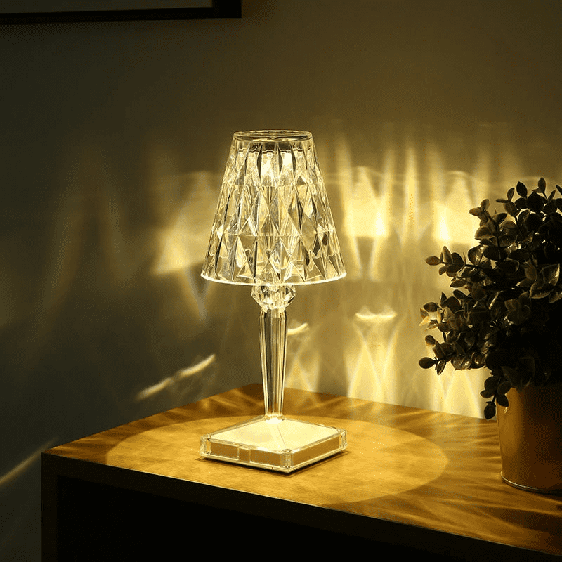 Luminária de Mesa LED Diamante USB 3 em 1 Sem Fio - Verse