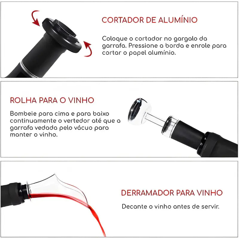Abridor de Vinhos Elétrico Verse™