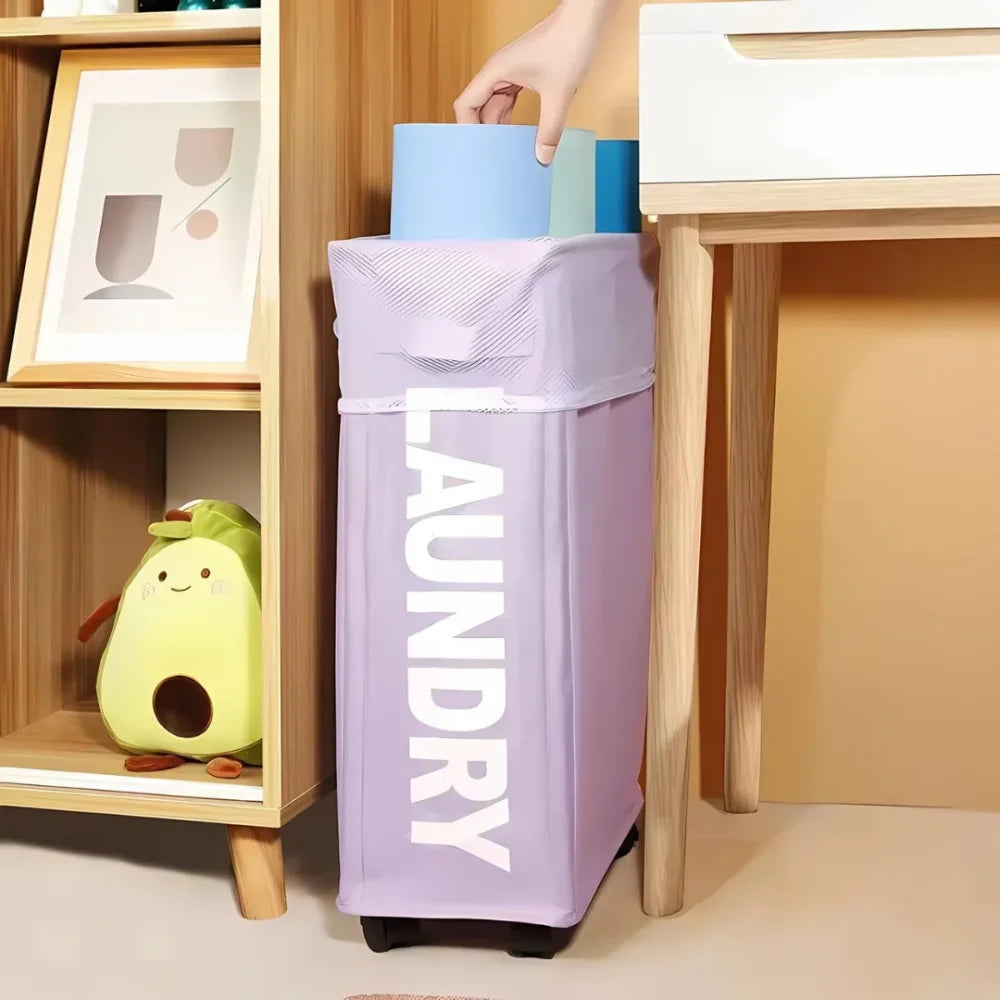 Cesto Organizador de Roupas Suja com Rodas - Verse
