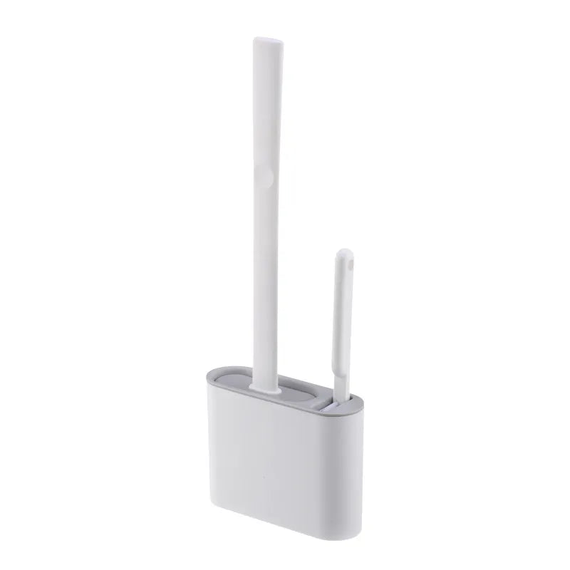 Escova Sanitária Quadrada Silicone + Adesivo para Parede - Verse