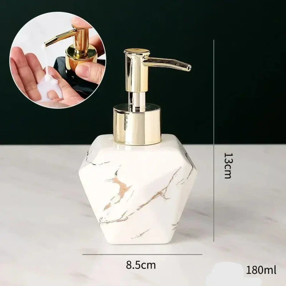 Dispenser Sabão Liquido Para Banheiro Marmorizado - Verse