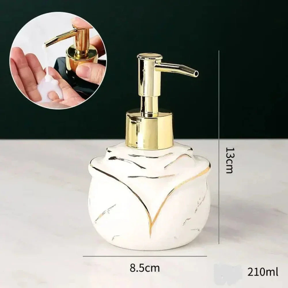 Dispenser Sabão Liquido Para Banheiro Marmorizado - Verse
