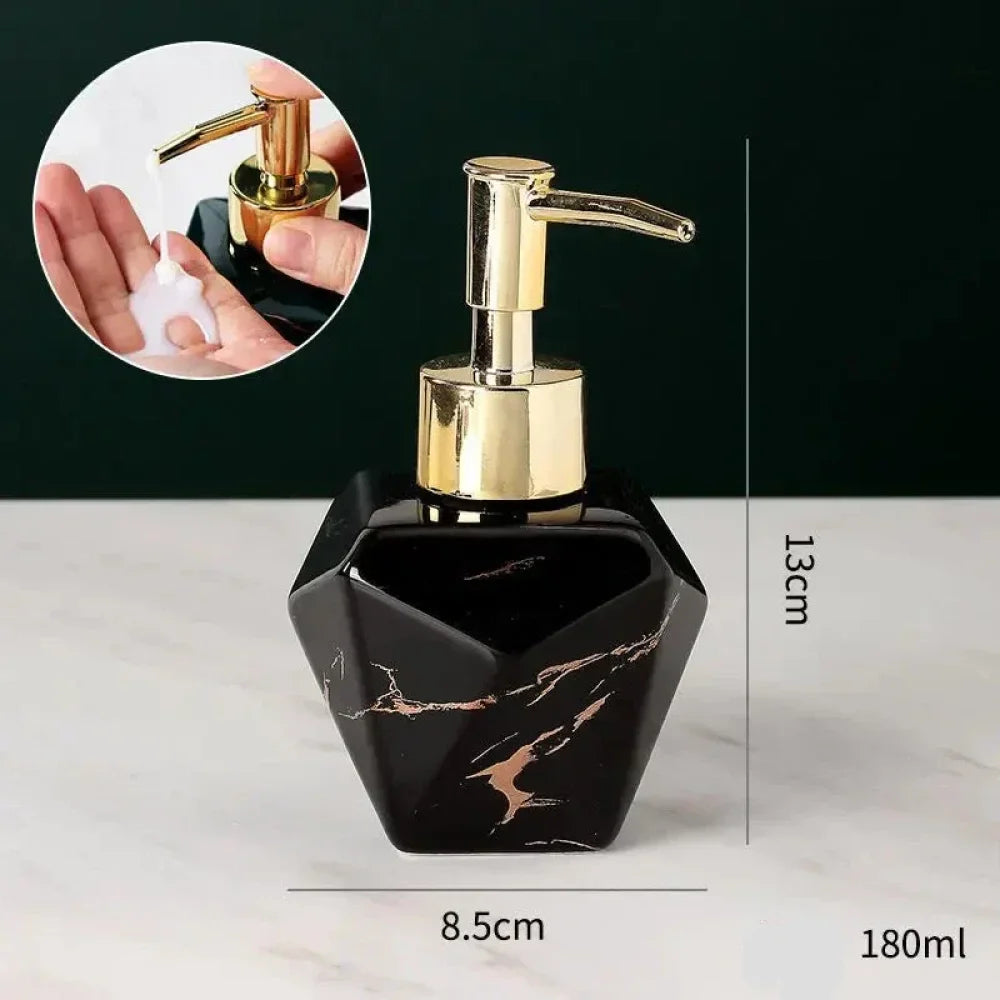 Dispenser Sabão Liquido Para Banheiro Marmorizado - Verse