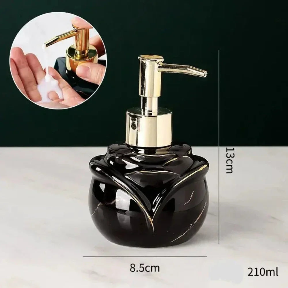 Dispenser Sabão Liquido Para Banheiro Marmorizado - Verse