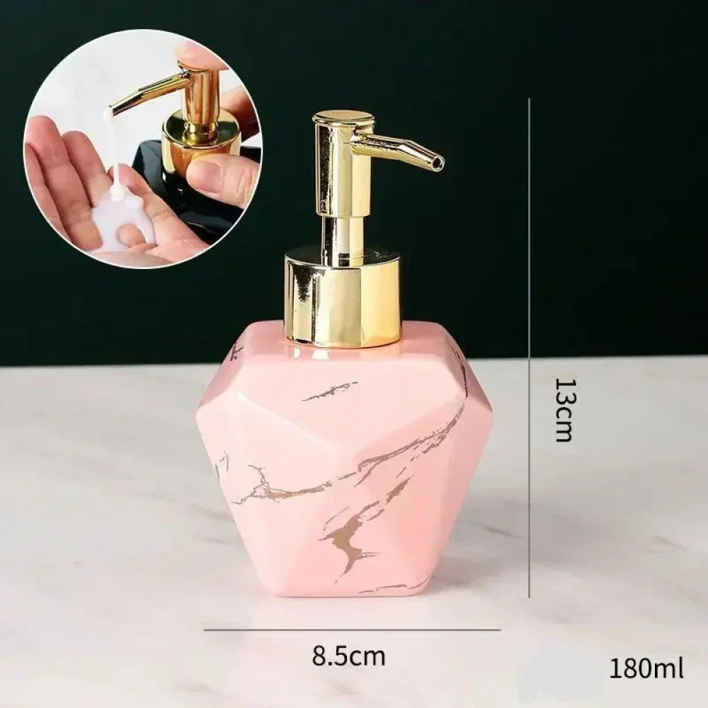 Dispenser Sabão Liquido Para Banheiro Marmorizado - Verse