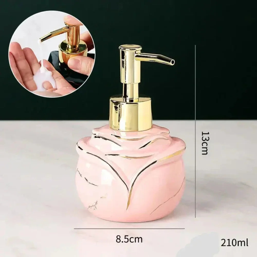 Dispenser Sabão Liquido Para Banheiro Marmorizado - Verse
