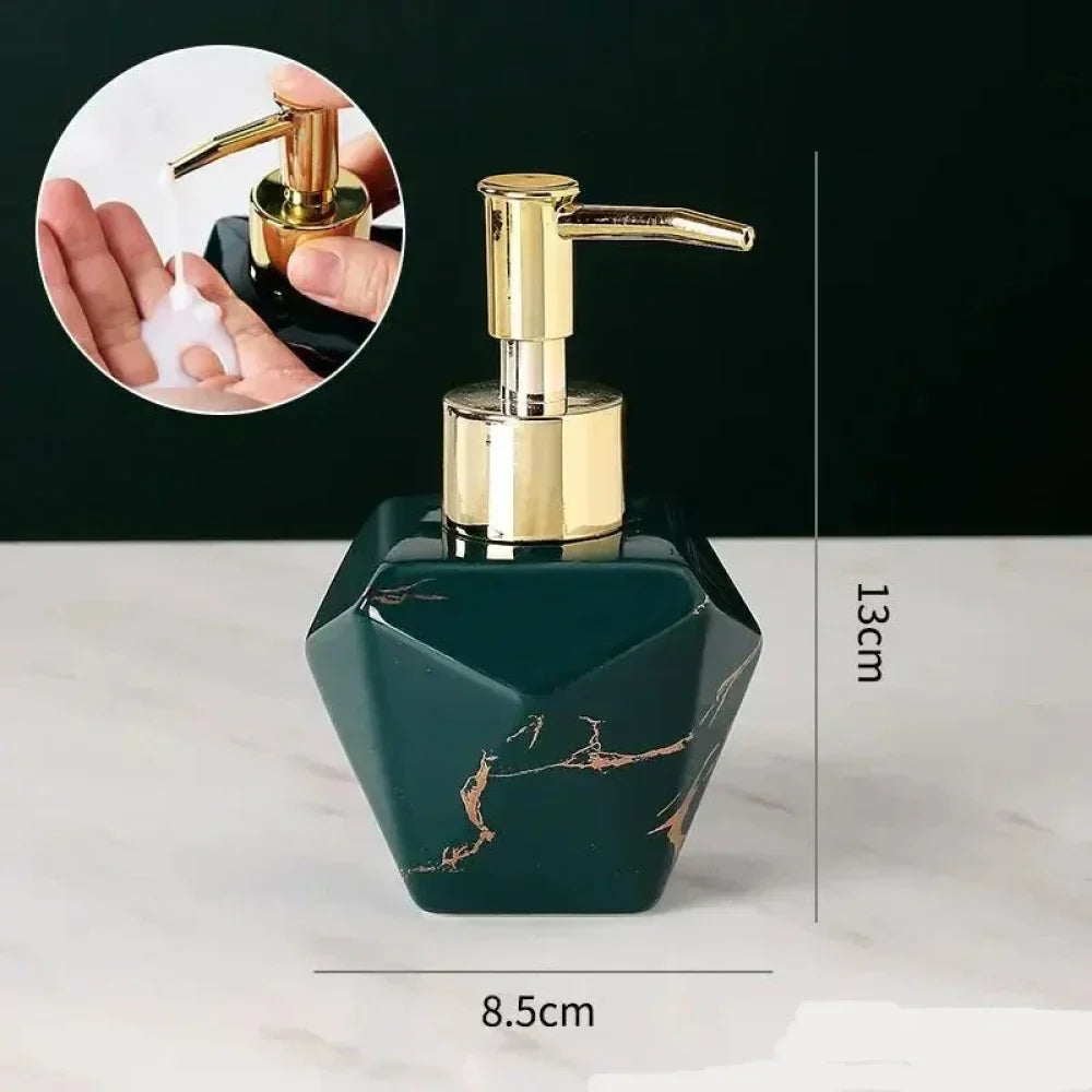 Dispenser Sabão Liquido Para Banheiro Marmorizado - Verse