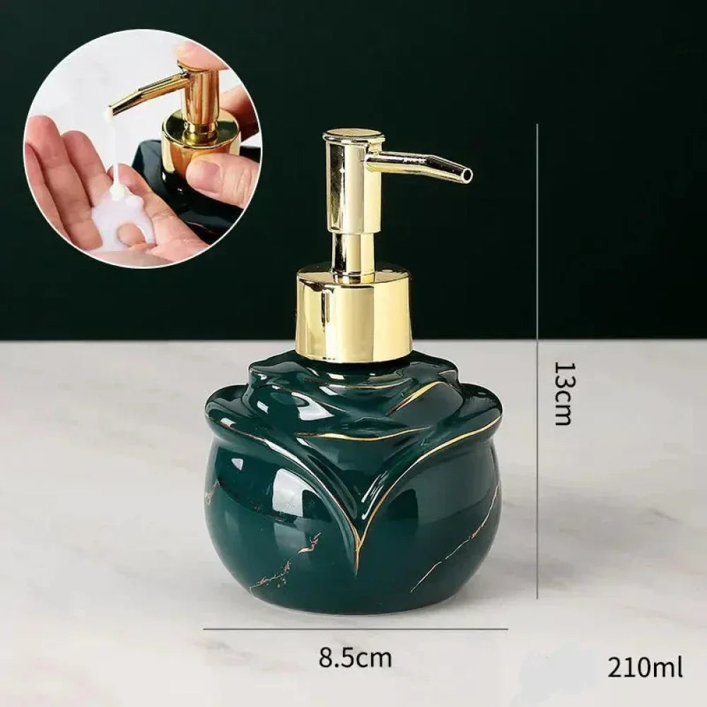 Dispenser Sabão Liquido Para Banheiro Marmorizado - Verse