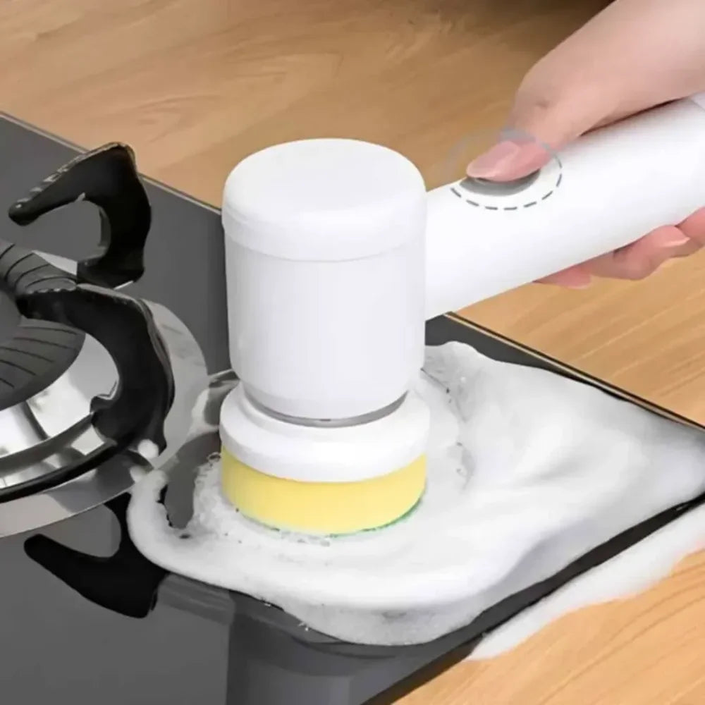 Escova Elétrica Multifuncional Verse™ - Limpeza Rápida (Suporte de Brinde)