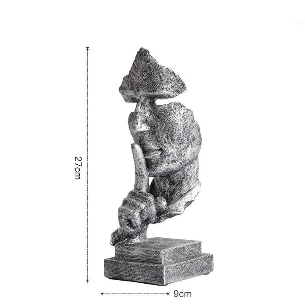 Escultura "Silêncio Vale Ouro" - Verse