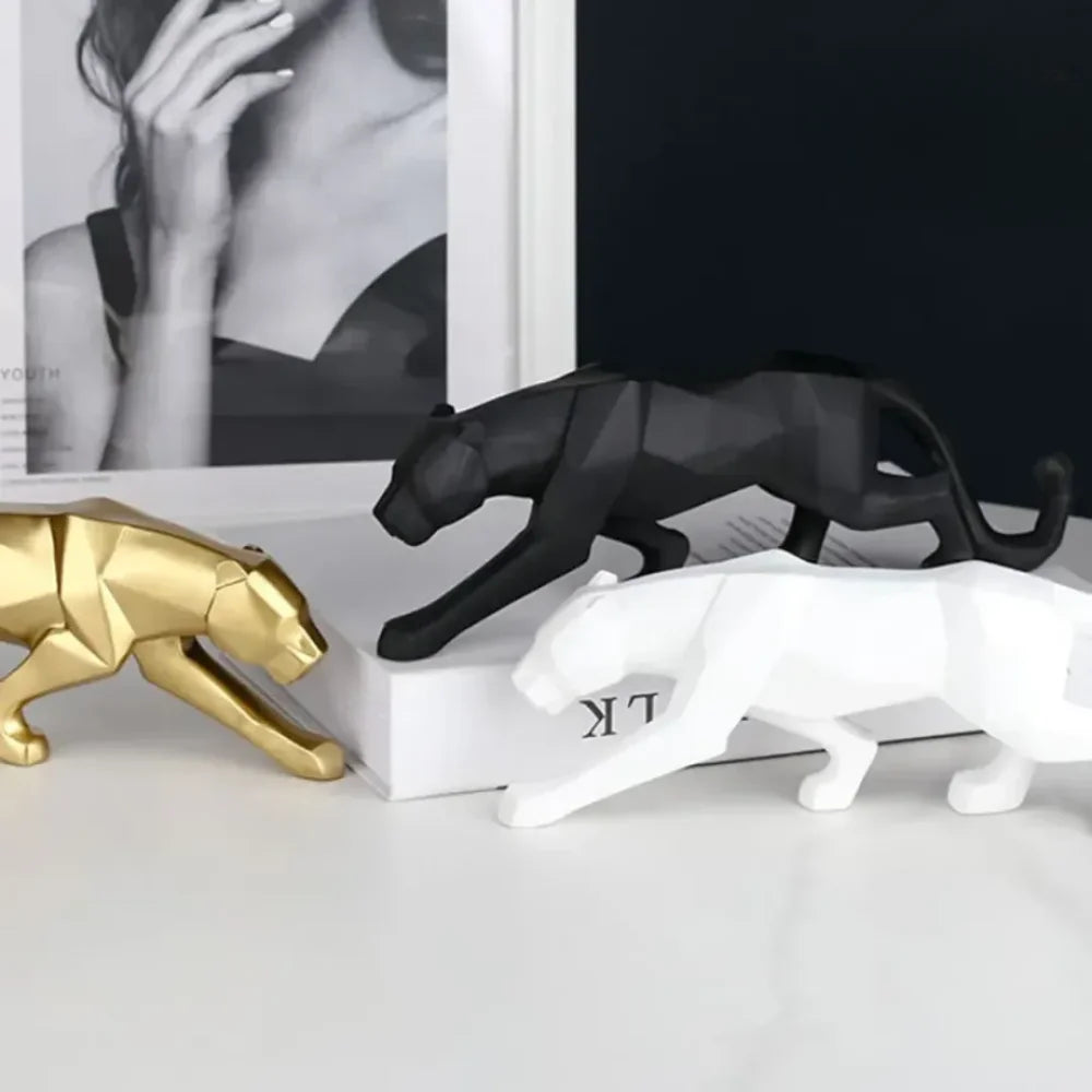Estátua de Leopardo em Resina - Verse