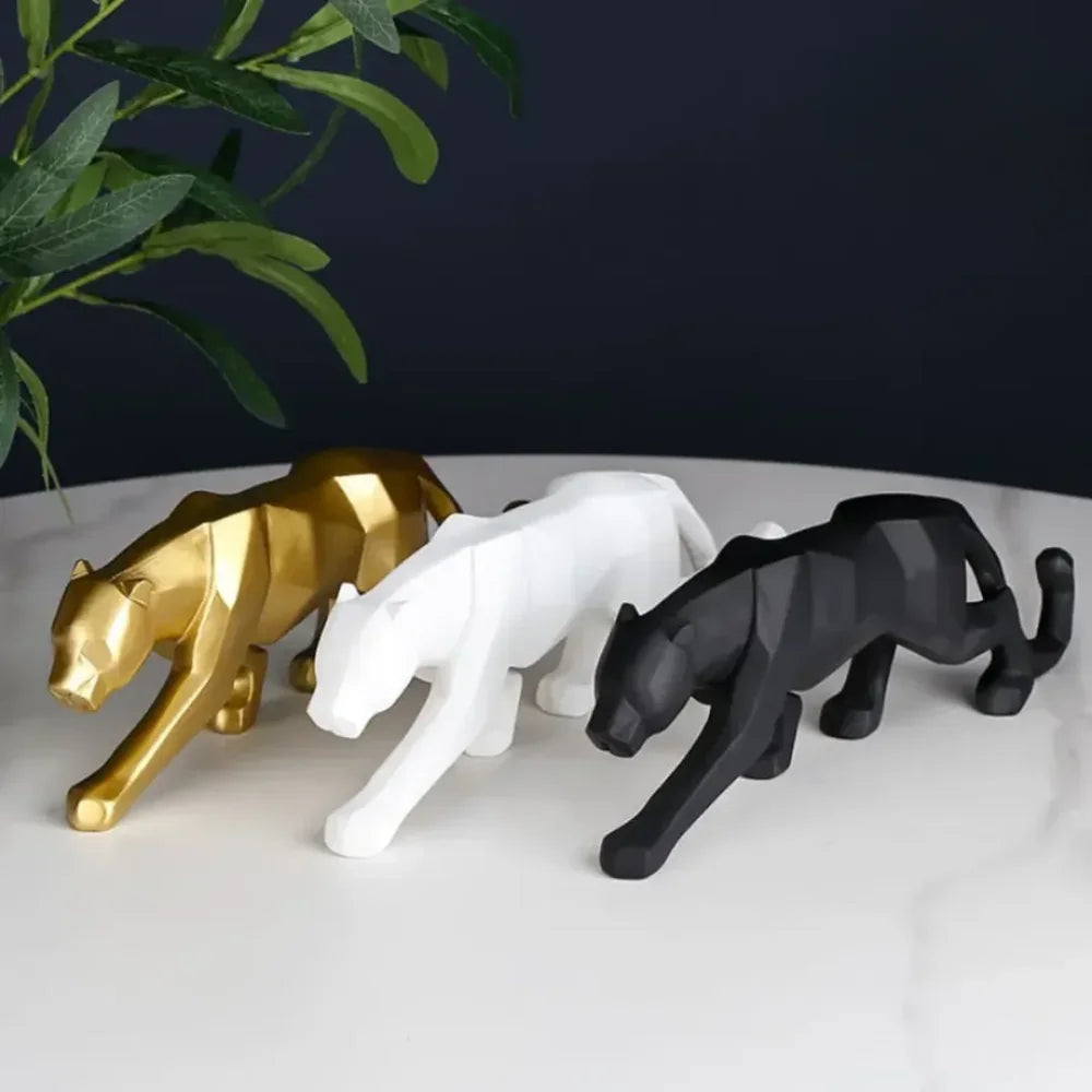 Estátua de Leopardo em Resina - Verse