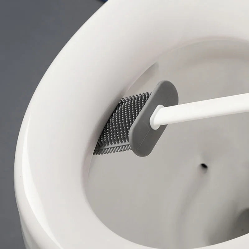 Escova Sanitária Quadrada Silicone + Adesivo para Parede - Verse